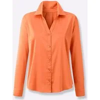 creation L Klassische Bluse Satin-Bluse Langarm