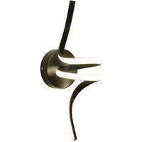 ZMH LED Wandleuchte Innen Schwarz/Weiß Modern Wandlampe 7W Warmweiß Treppenhaus Flur, Augenschutz, Einfache Installtion, LED fest integriert, 3000K, Aluminium Wandbeleuchtung Wohnzimmer