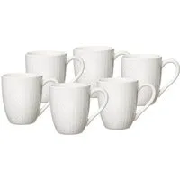 Ritzenhoff & Breker Becher Saphir, 6-tlg., Porzellan, Kaffeebecher, 6er Set, je 320 ml