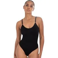 Smilodox Body Nysa, Bauchweg Stringbody, Formender Formbody, Verstellbare Träger atmungsaktives Material, Rückenausschnitt, Eleganter V-Ausschnitt