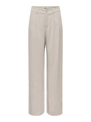 ONLY - ONLSIESTA MW LINEN BL PLEAT WIDE PNT Moonbeam - Gr. - 32