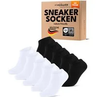 sockenkauf24 Sneakersocken Premium Sneaker Socken Herren & Damen mit Komfortbund ohne Gummidruck (30-Paar) atmungsaktive gekämmte Baumwolle, ohne Naht, Exclusive Line