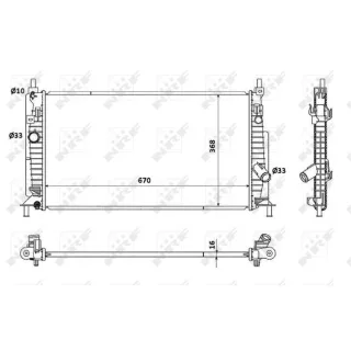 NRF Motork?hler gel?tet Mazda 3 53905