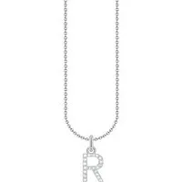 THOMAS SABO Kette mit Anhänger Buchstabe, mit Zirkonia (synth)