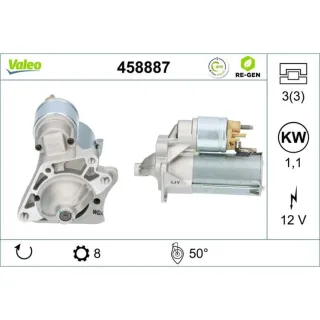 Valeo Anlasser 1,1 kW Dacia Duster Renault Grand Laguna Megane Sc?nic 1,