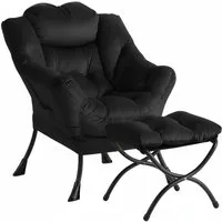 GarveeMore Ohrensessel Relaxsessel mit Hocker Ohrensessel Polstersessel Faulsesse