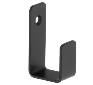 Neuesbad Serie 10 Black Einzelhaken, schwarz matt, Material Edelstahl NB1DEADMN1111