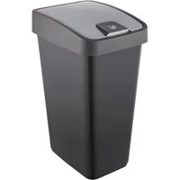 keeeper Mülleimer magne, Abfallbehälter mit Flip-Deckel, 40 x 30 x 61,5 cm, 45 l, komfortabler Soft-Touch-Point, Made in Europe