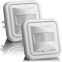 SEBSON Bewegungsmelder Bewegungsmelder Unterputz LED geeignet programmierbar - 2er Set, (2-St)
