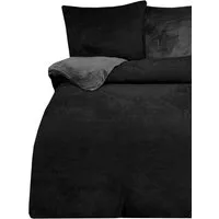 One Home Bettwäsche Winter Cashmere Touch, Fleece, 2 teilig, flauschig warmes Teddy Plüsch, Normalgröße
