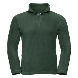 Russell - Fleece-Oberteil mit kurzem Reißverschluss für Herren - Für Außen (Flaschengrün)