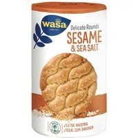 Wasa Brot, Wasa Delicate Rounds Sesam und Meersalz golden baked extra crispy 235g
