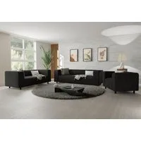 S-Style Möbel Polstergarnitur 3+2+1 Gustav aus Cord-Stoff mit bequemem Sitz, (1x 3-Sitzer-Sofa, 1x 2-Sitzer-Sofa, 1x Sessel)