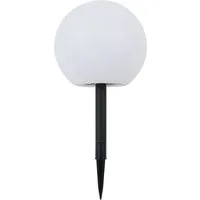 Lindby Außen-Stehlampe Lago, LED, Kunststoff Weiß tageslicht IP44, 2 x 0,2 W LED, tageslicht