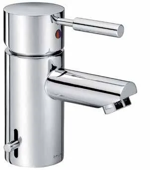 KAJA-Ipuri Einhebel-Waschtischbatterie, kurzer Ausl. m. Bügelhebel, Ablaufgarnitur., chrom 52030-C