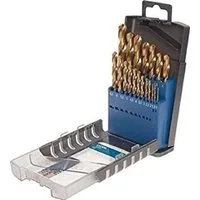 kwb Bohrer- und Bit-Set TITAN Comp-Box 1-10 19-tlg, HSS Metallbohrer-Set - Titan Spiralbohrer-Satz in Industrie-Qualit