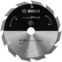 PRO Wood cordless Kreissägeblatt, Ø 160mm, 12Z Bohrung 20mm, für Akku-Handkreissägen