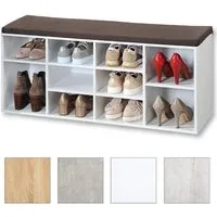 Kesper Schuhschrank Schuhschrank mit Sitzkissen, modern & funktional, B 103,5 x H 48 x L 29,5 cm, ideal für Flur & Eingangsbereich