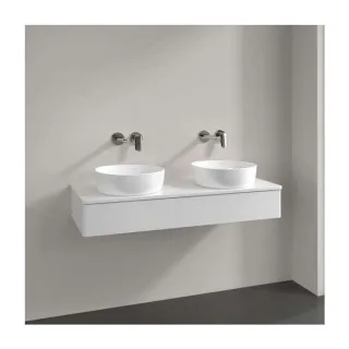 Villeroy und Boch Antao Waschtisch-Unterschrank K13010GF 120x19x50cm, Waschbeckenplattenfarbe Lack, glossy white lacquer
