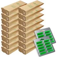 VIOKS Staubsaugerbeutel Filterbeutel + Duftpatronen Set, für Vorwerk Kobold 118 119 120 121 122 Staubsauger
