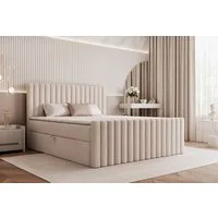 Compleo Boxspringbett elegant und modern MIAMI II, Bonell-Matratze, mit zwei Bettkästen, TOPSELLER