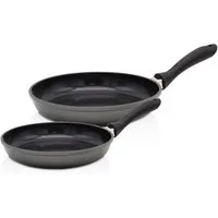 Krüger Pfannen-Set Aluguss Pfannenset Potsdam, 2 tlg., Aluminiumguss (Set, 2-tlg., 1x Bratpfanne Ø 20 cm, 1x Bratpfanne Ø 28 cm), für Induktions-Kochfelder geeignet