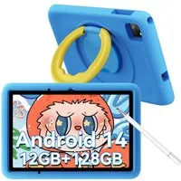 blackview Kinder Tablet Tab A6Kids(4+128) incl. Stift, Hülle Tablet (10.1", 128 GB, Kinder-Modus, HD+, Android 14)