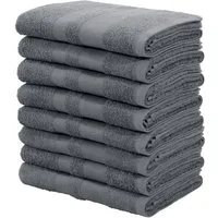 OTTO home Handtücher Vanessa, 8 Handtücher, 50x100cm, in Standard- und Premium-Qualität, Walkfrottee (Set, 8-St), Handtücher mit Bordüre, 100% Baumwolle, einfarbig, weich