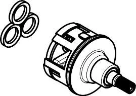 Hansgrohe Einsatz für Trio Umstellventil , 95509000 95509000