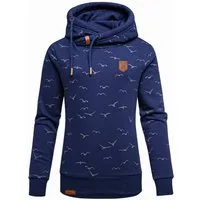 REPUBLIX Kapuzenpullover HARVA Damen Kapuzenpullover Print Sweatjacke Pullover Hoodie