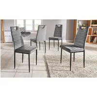 OTTO home Esszimmerstuhl (Set, 4 St), (2 oder 4 Stück) mit Samtbezug, Rückenlehne mit Griff zum Zurückziehen