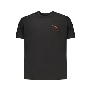 Calvin Klein Schwarzes Baumwoll-Herren-T-Shirt
