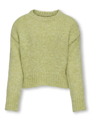 KIDS ONLY - KOGMARIE LS O-NECK SHORT KNT celery green - Gr. - 140