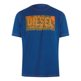 Diesel Block Logos Ensign Blue T-shirt