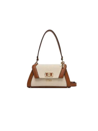 Guess Schultertasche Natur/Cognac