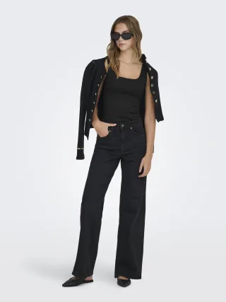 ONLY - ONLEA S/L 2-WAYS FIT TOP JRS NOOS Black - Gr. - M