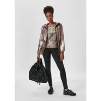 MADELEINE Outdoorjacke Kapuzenjacke im Metallic-Look