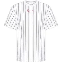 Karl Kani T-Shirt Karl Kani Small Signature Pinstripe Tee