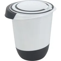 Spetebo Rührschüssel Kunststoff Rührschüssel mit Deckel - 1,5 Liter, Kunststoff, (1er Set, 1-tlg), verschließbare Schüssel mit rutschfestem Boden