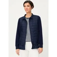 Olsen Sweatjacke Jerseyjacke im Material-Mix