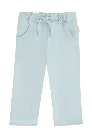 Leevje Unisex Sweatpants mit Kordelzug - Aqua 134/140