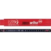 Gliedermaßstab Longlife Plus Composite, 2 Meter, Messlatte weiß