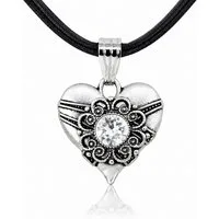 LUISIA® Kette mit Anhänger LUISIA® Halskette "Paula" mit Kristallen von Swarovski® (inkl. Schmuckbox)