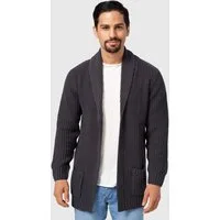 Indicode Strickjacke Herren Anaheim Herrenstrickjacke mit 2 aufgesetzten Taschen