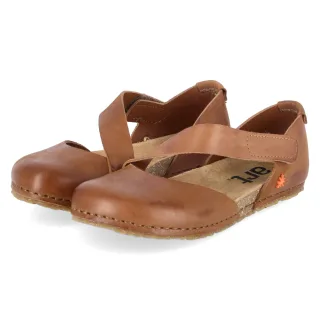 Art Spangenballerinas CRETA  Braun - Gr. 36 -  Leder und Textil