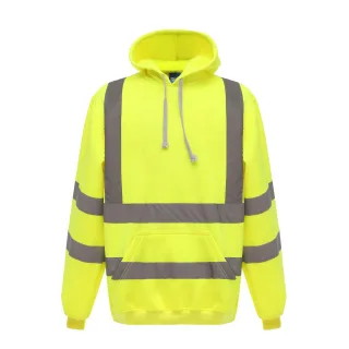 Yoko Herren Hi Vis Reflektor Kapuzenpullover (Gelb)