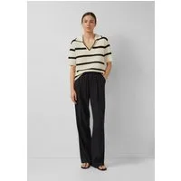s.Oliver Chinos Hose Leinenmix-Hose mit elastischem Bund
