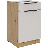 Küchen-Preisbombe Unterschrank 50 cm Küche SOLANO Kaschmir beige Küchenzeile Küchenblock Einbauküche
