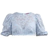 MarJo Dirndlbluse Dirndlbluse Karlstein hellblau