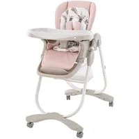 COSTWAY Hochstuhl Babystuhl, klappbar, verstellbar, mit Liegefunktion & Rädern